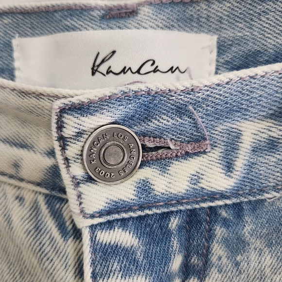 Kancan high waisted mom jeans acid wash denim grunge distressed size 11 - Picture 3 of 14